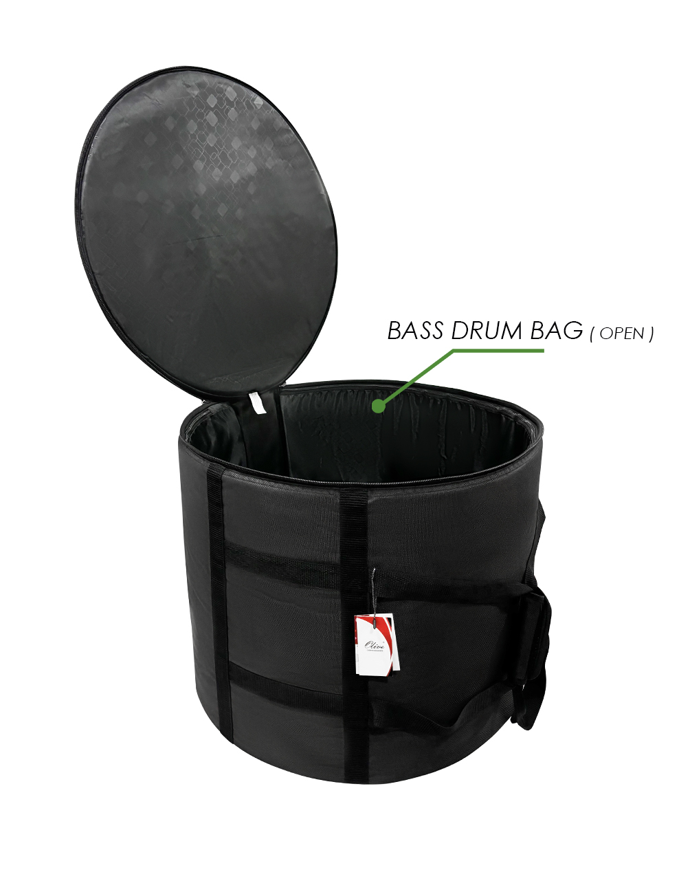 Olive OL-BASSDRUM Premium Bass Drum Bag, 24
